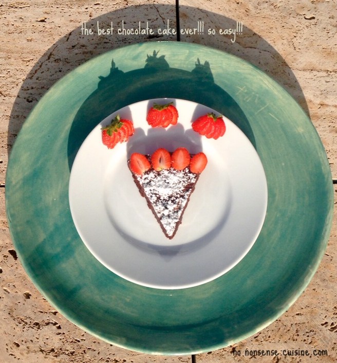 the best chocolate cake ever!!! so easy!!! With text