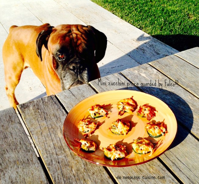 Mini zucchini pizzas with falco